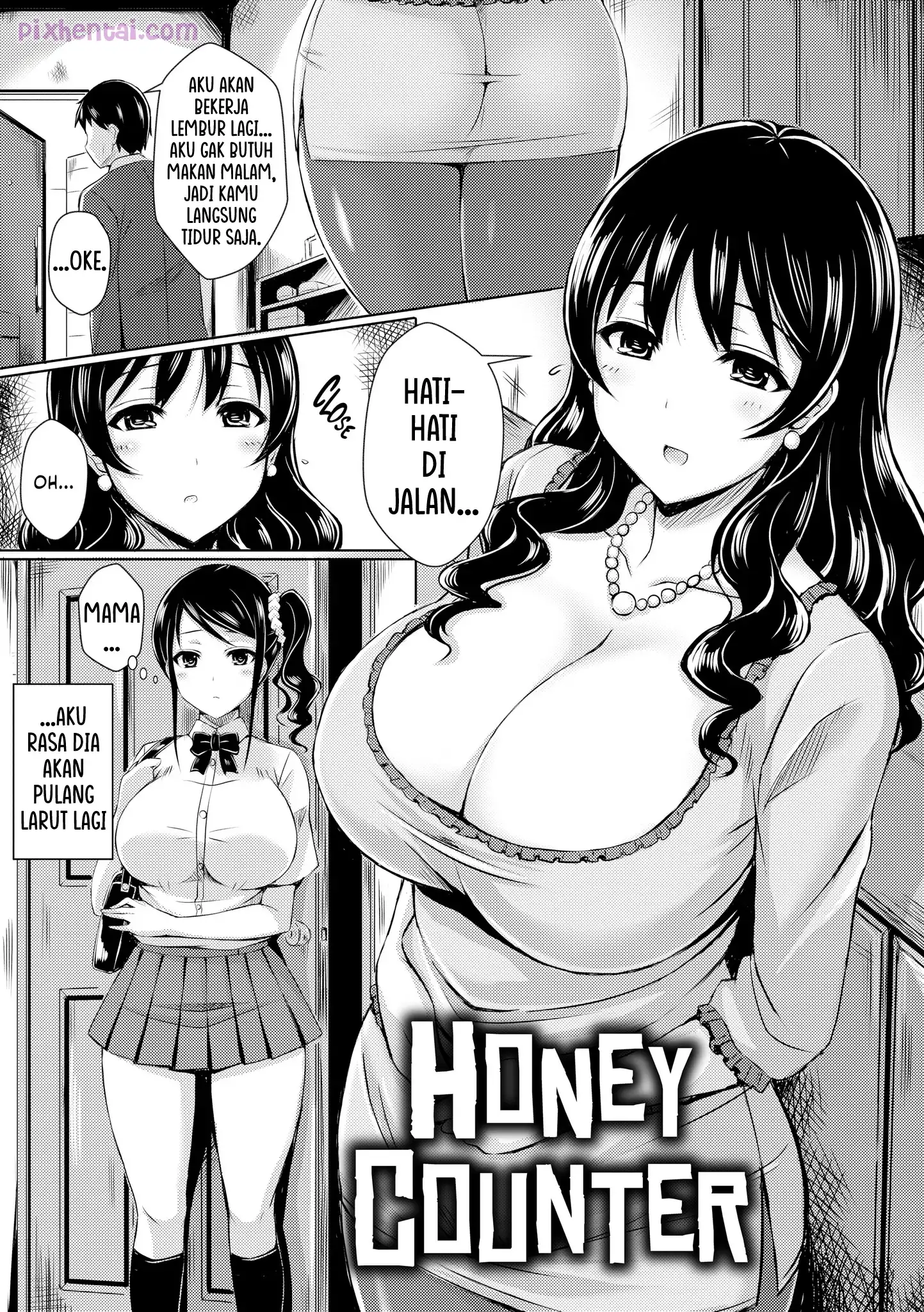 Komik hentai xxx manga sex bokep Honey Counter Sales Gadungan dan Milf Kesepian 1
